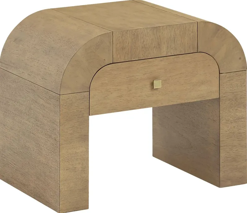 Azurite Brown Nightstand