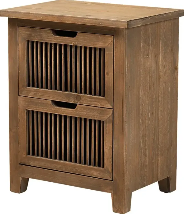 Tulipgold Brown End Table