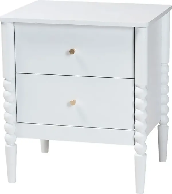 Appiation White Nightstand