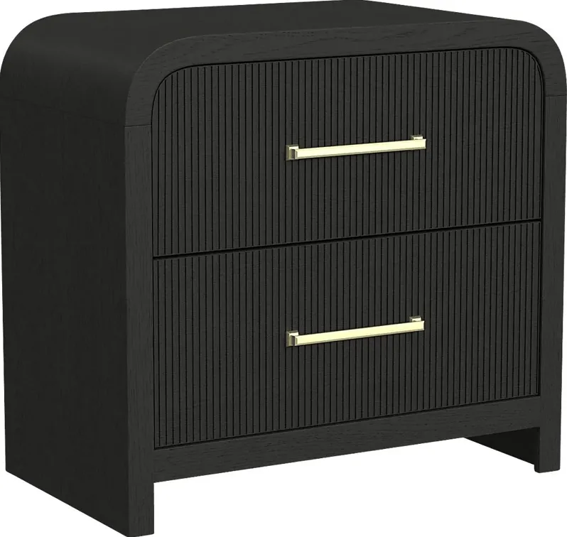 Eriba Black Nightstand