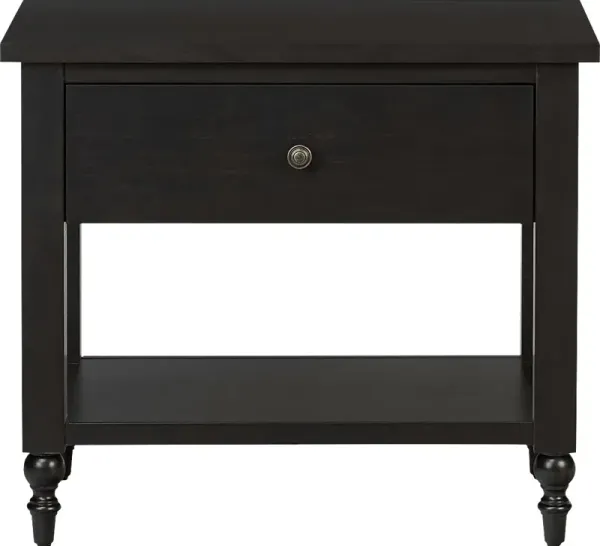 Biga Black Nightstand