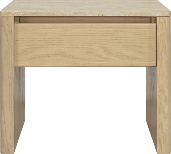 Klimayel Beige Nightstand