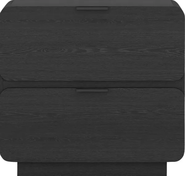 Cavernbit Black Nightstand
