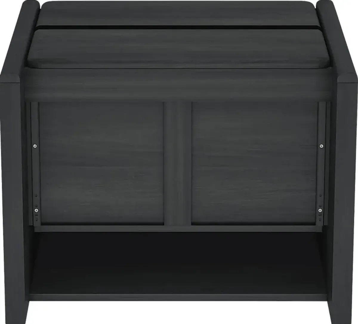 Herosunny Dark Gray Nightstand
