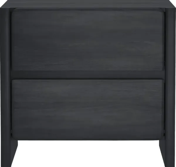 Herosunny Dark Gray Nightstand
