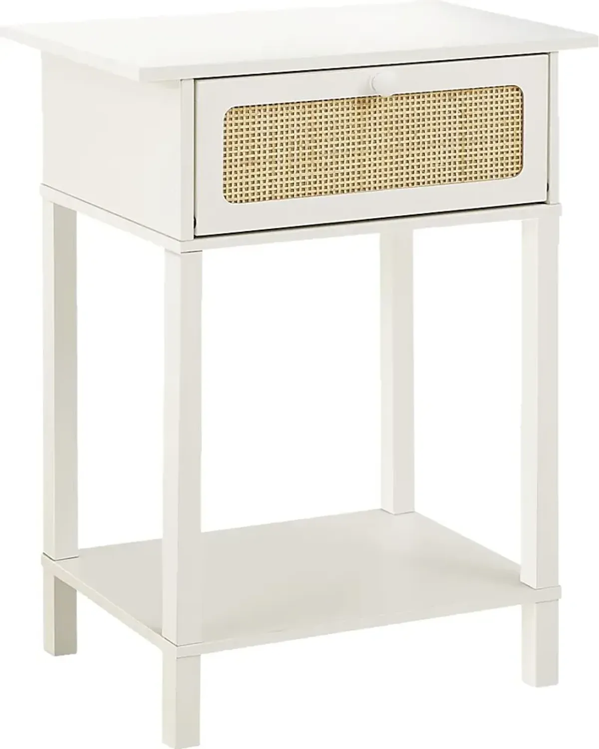Gembat White Nightstand