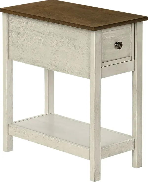 Marblesys White Nightstand