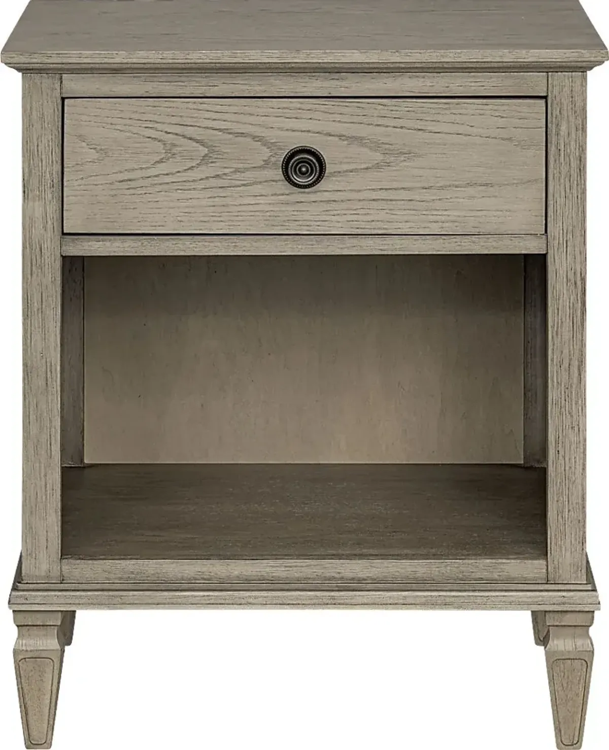 Iceway II Gray Nightstand