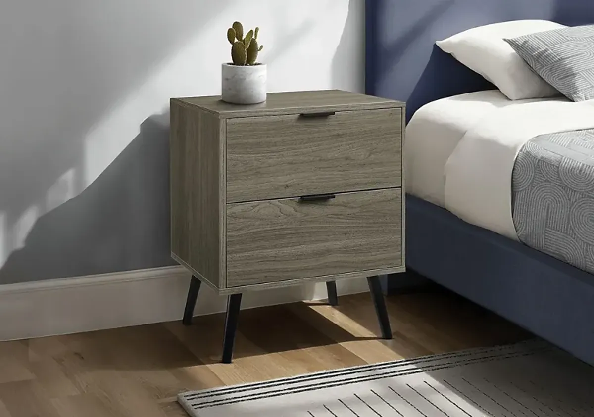 Beeworth Gray Nightstand