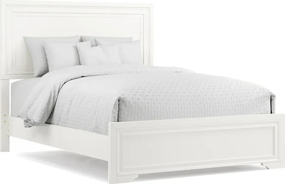 Small Spaces Belcourt White 5 Pc Queen Panel Bedroom