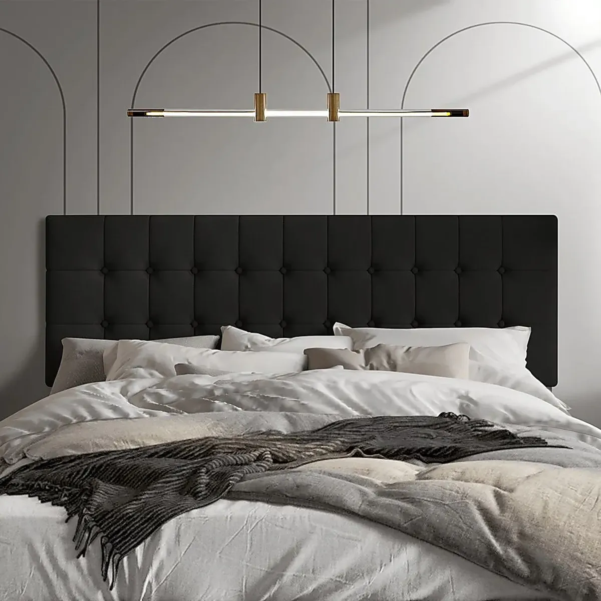 Waylon Black Full Headboard