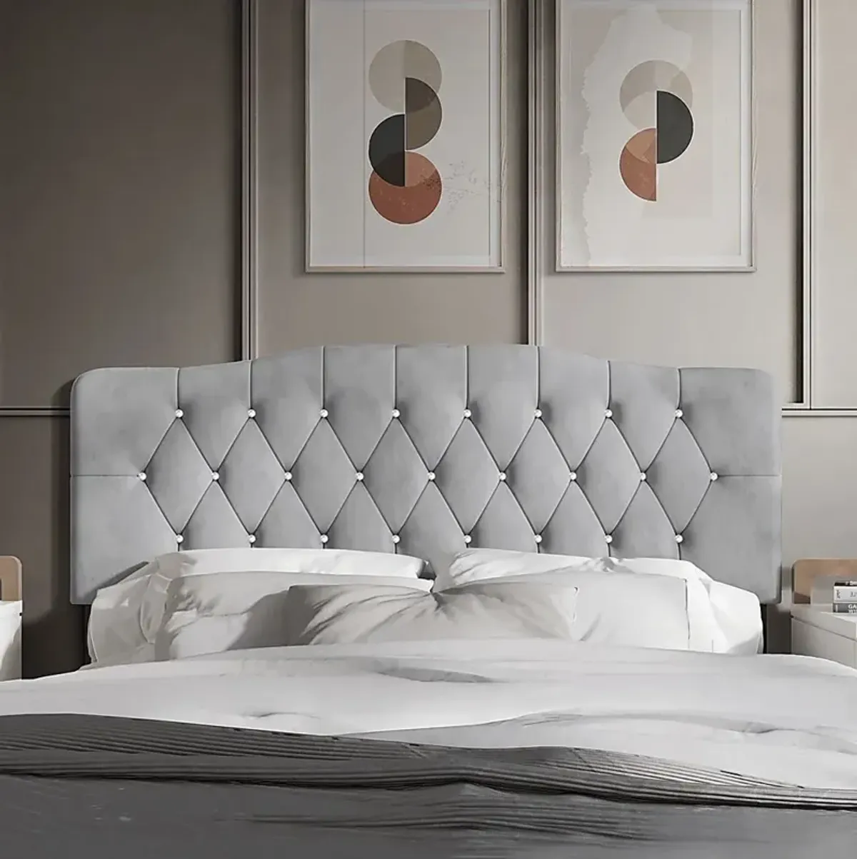 Grissom Silver Full Headboard