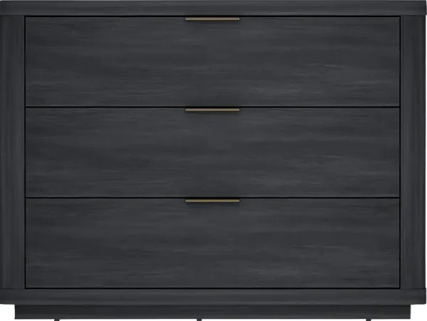 Golddale II Charcoal Gray Nightstand