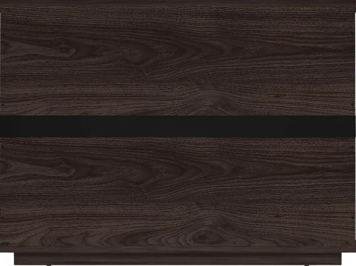 Golddale I Dark Brown Nightstand
