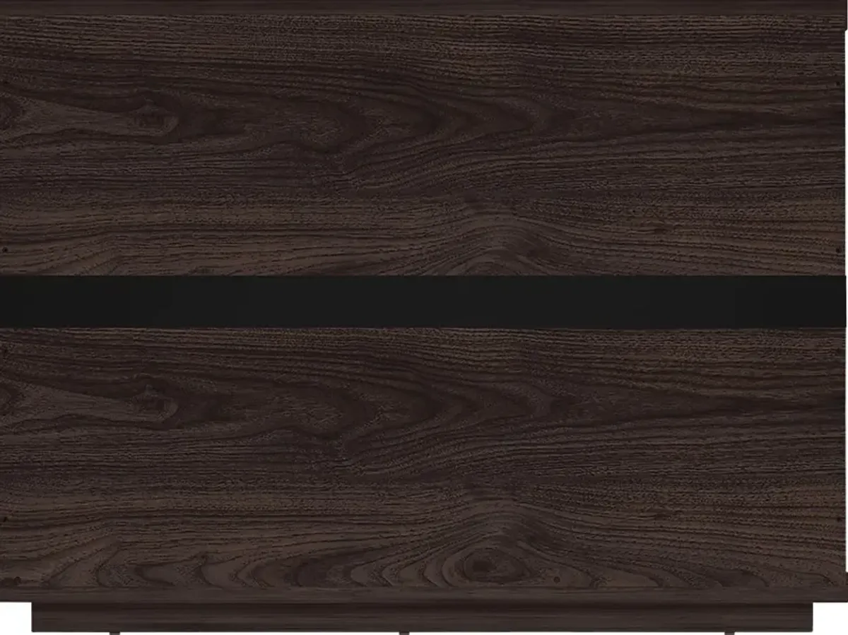 Golddale II Dark Brown Nightstand