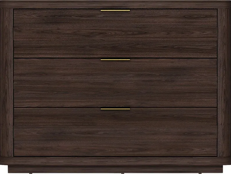 Golddale II Dark Brown Nightstand