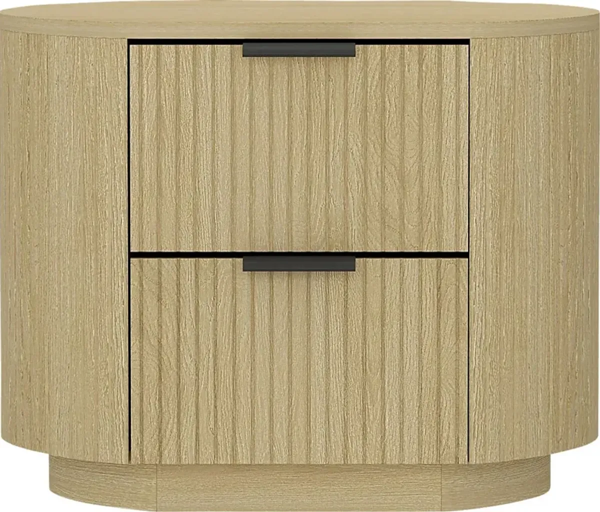 Crowpaw Brown and Black Nightstand