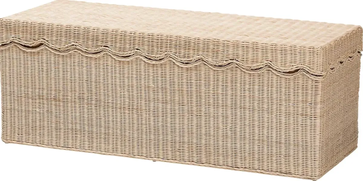 Blossomtales Brown Storage Bench