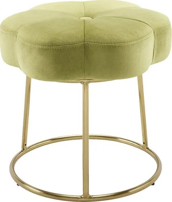 Silver Lane Green Vanity Stool