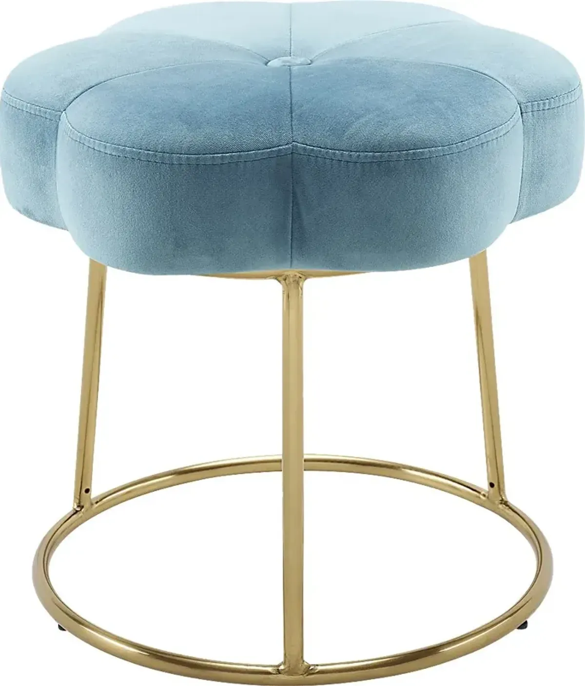 Silver Lane Blue Vanity Stool