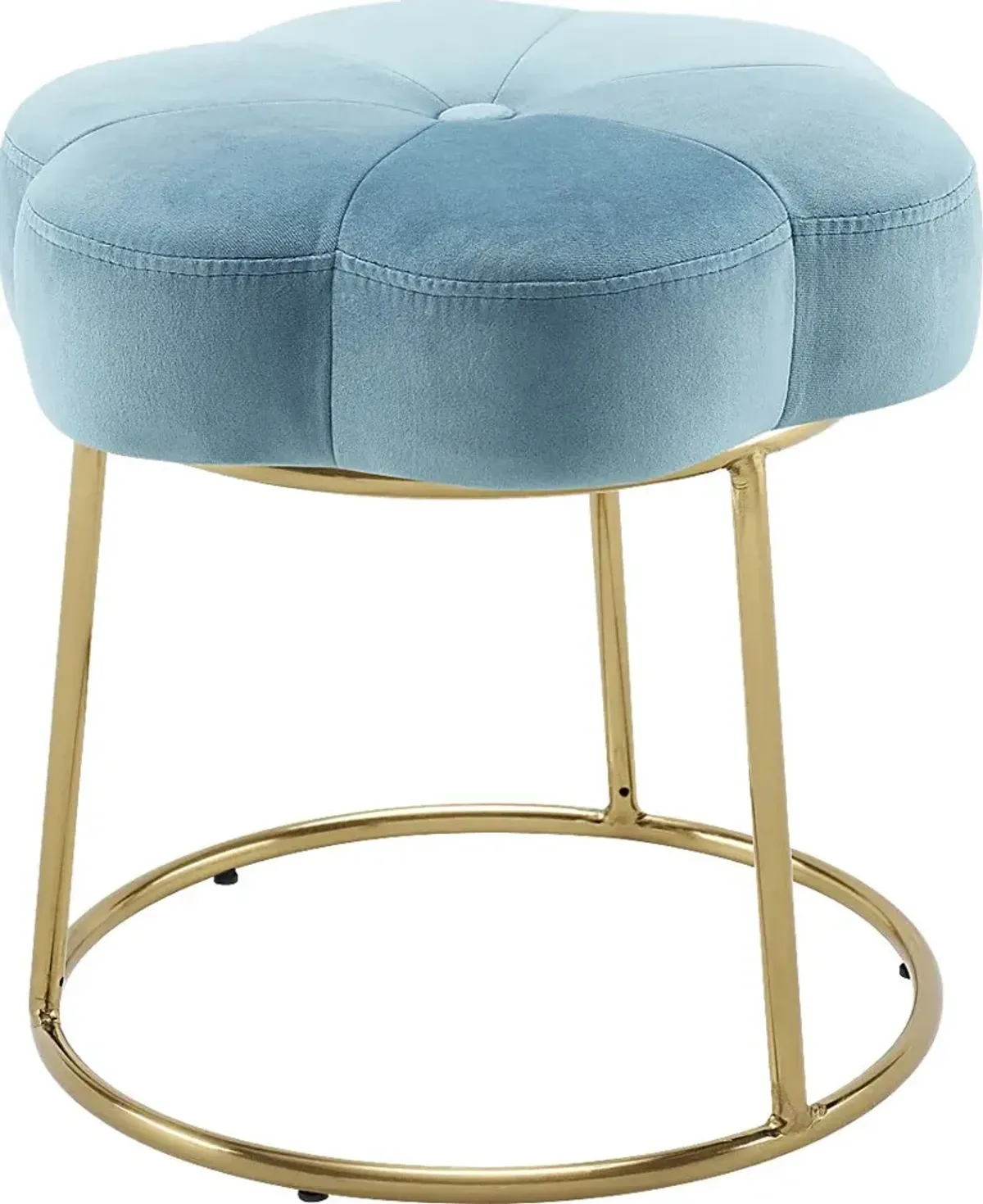Silver Lane Blue Vanity Stool
