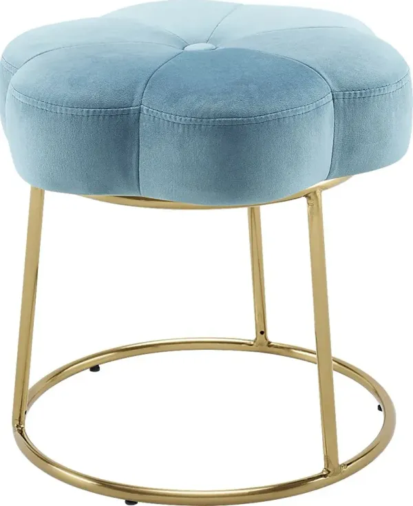 Silver Lane Blue Vanity Stool