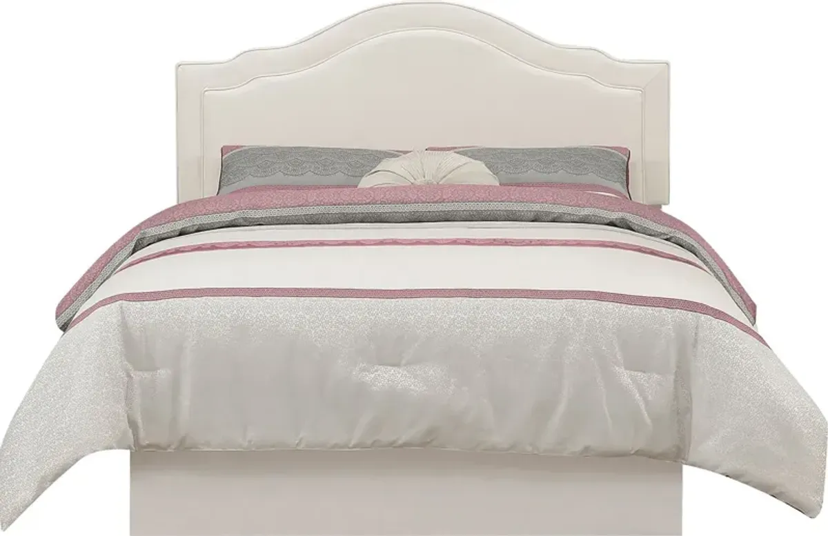 Shellville White Queen Headboard