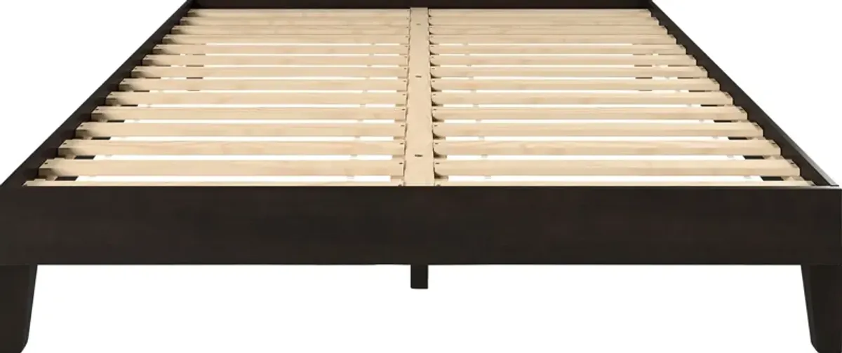 Bonariden Black Queen Platform Bed