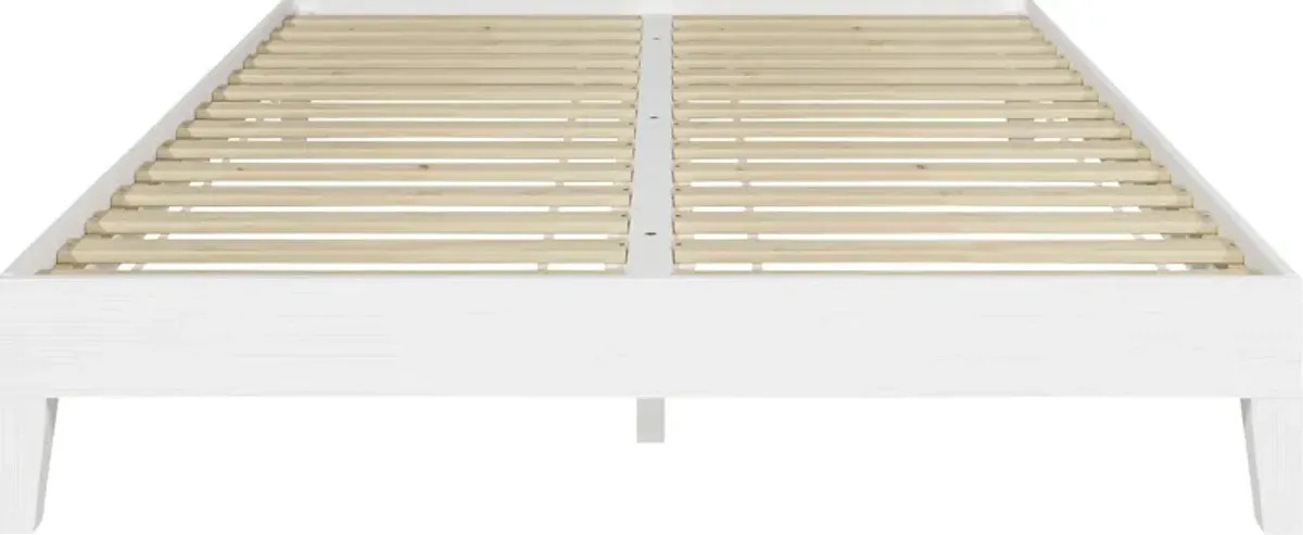 Bonariden White Queen Platform Bed