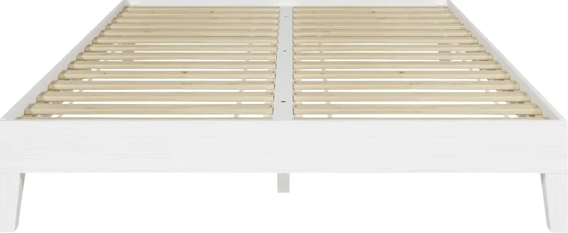 Bonariden White Queen Platform Bed