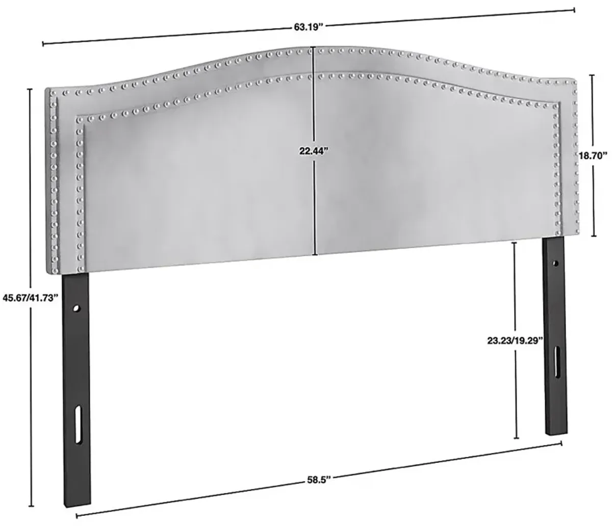 Maness Gray Queen Headboard