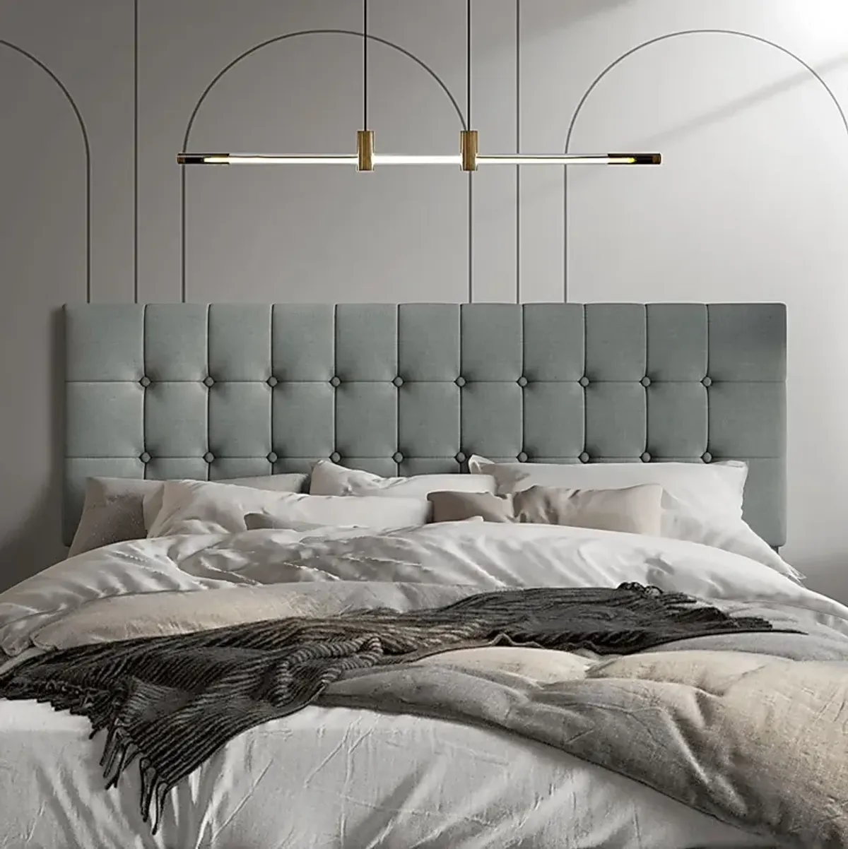 Waylon Gray Queen Headboard