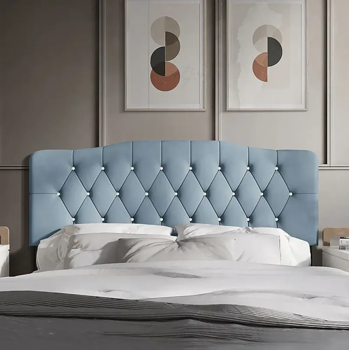 Grissom Blue Queen Headboard