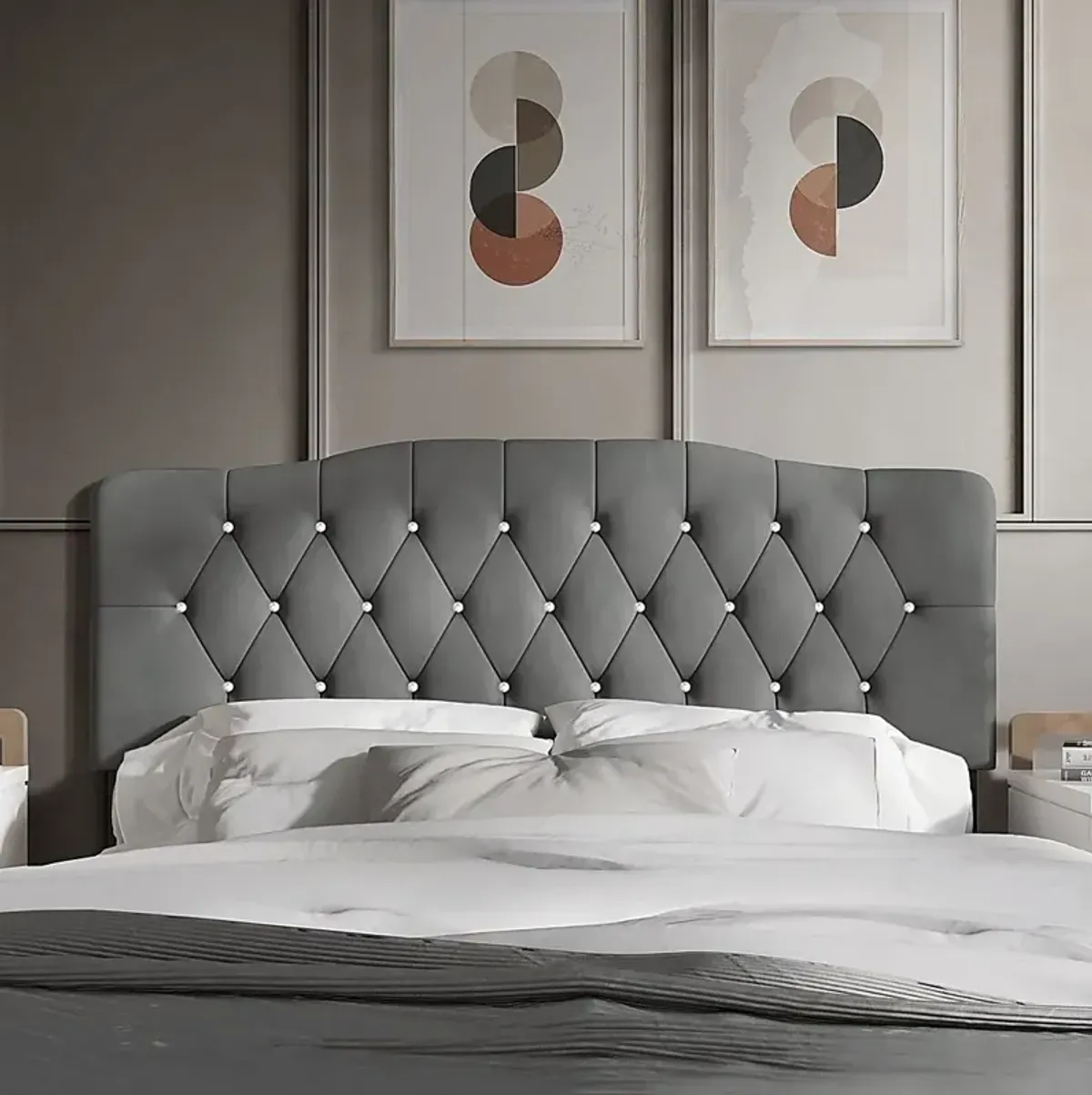 Grissom Gray Queen Headboard