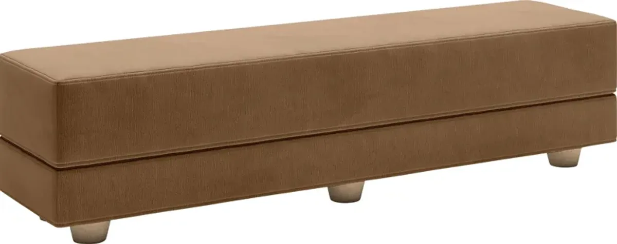 Casila Brown Twin Bed Bench