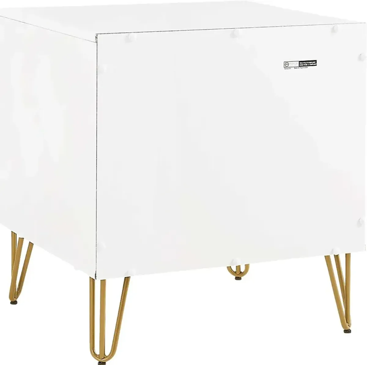 Kroc I White Nightstand