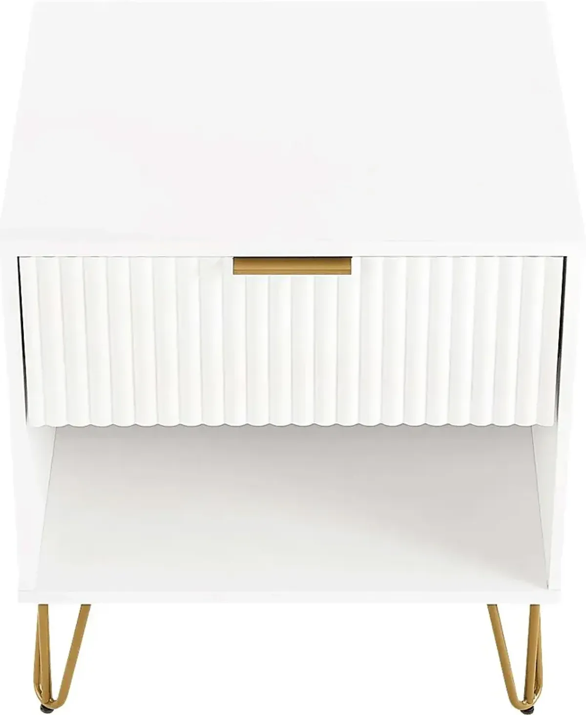 Kroc I White Nightstand