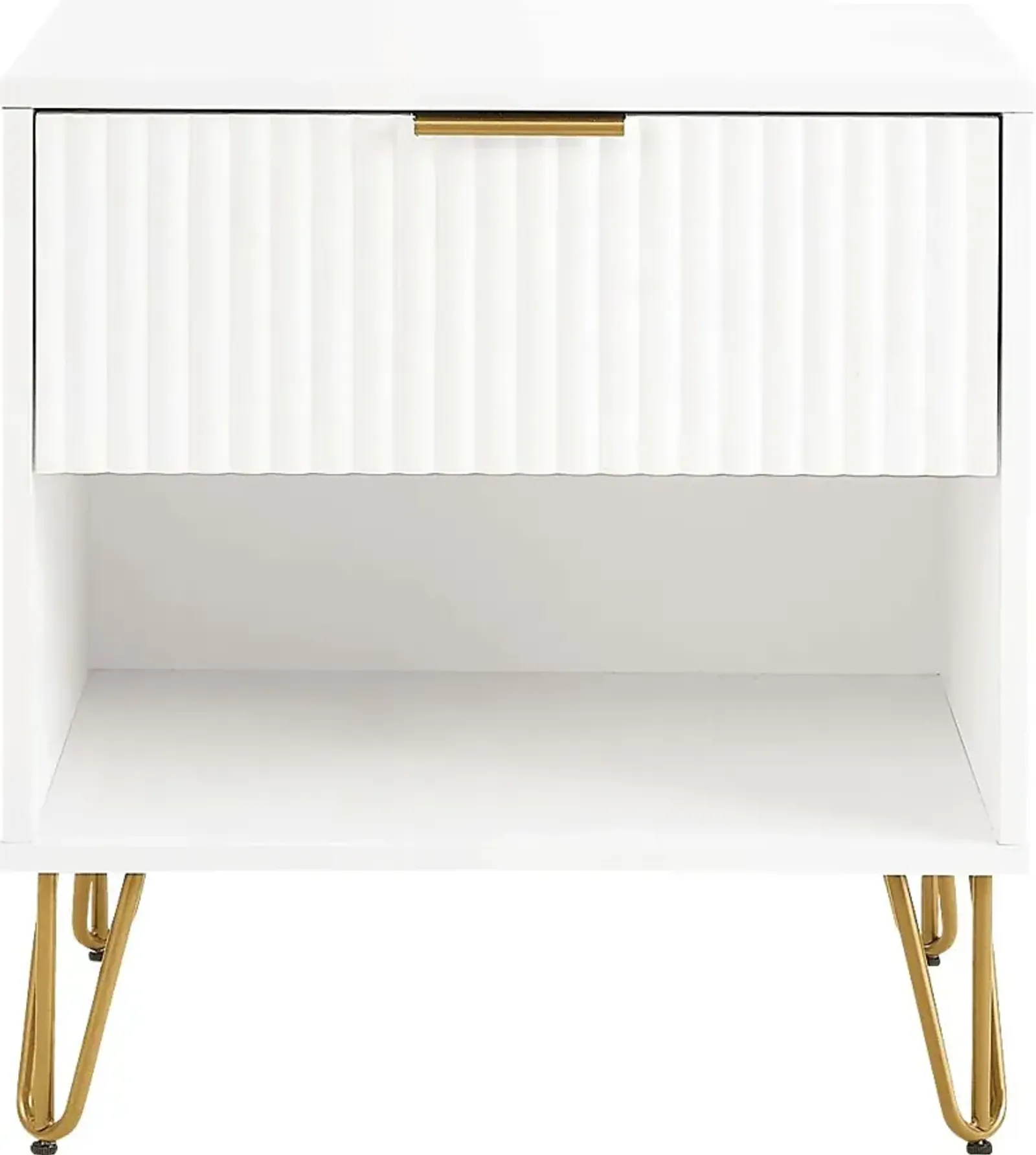 Kroc I White Nightstand