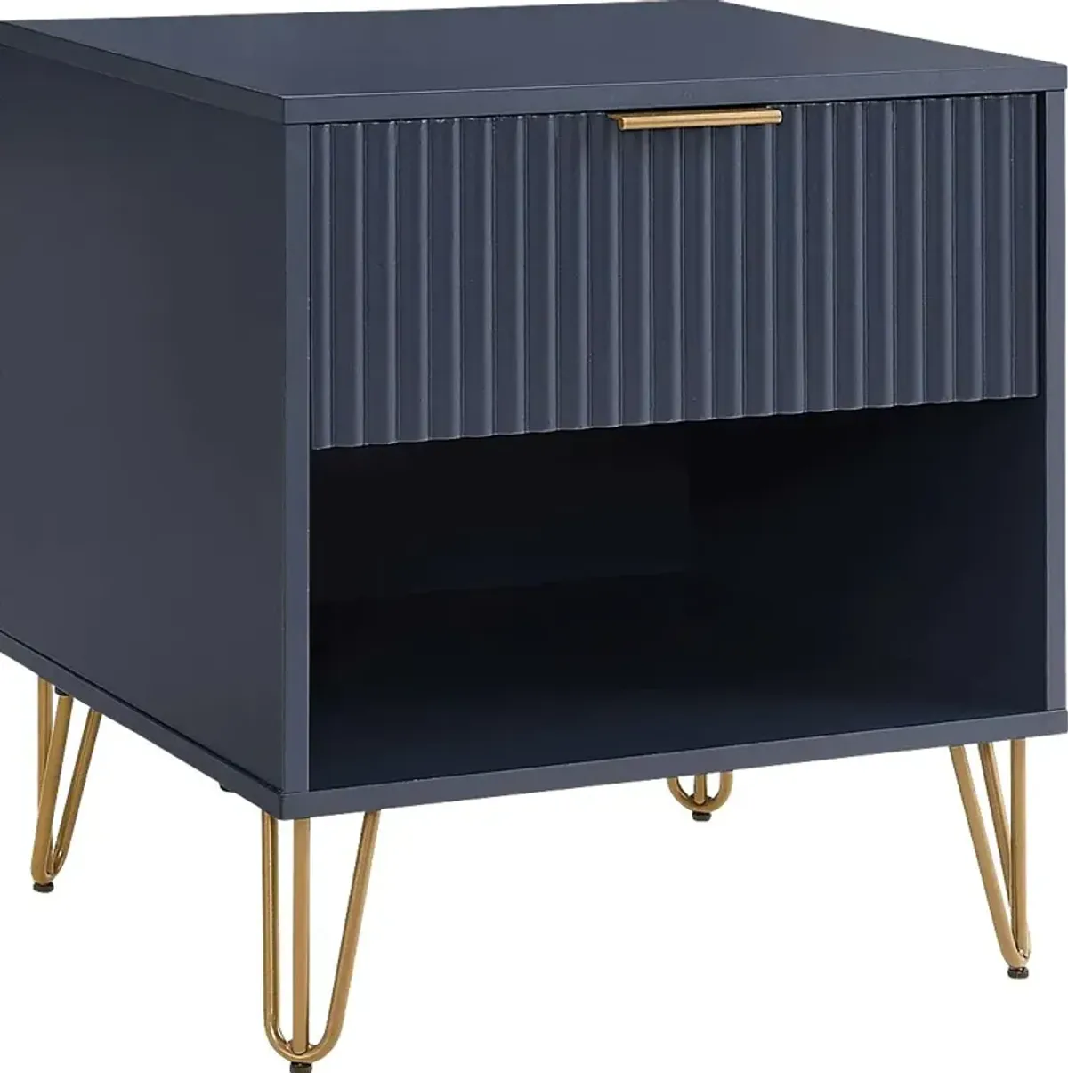 Kroc I Midnight Blue Nightstand