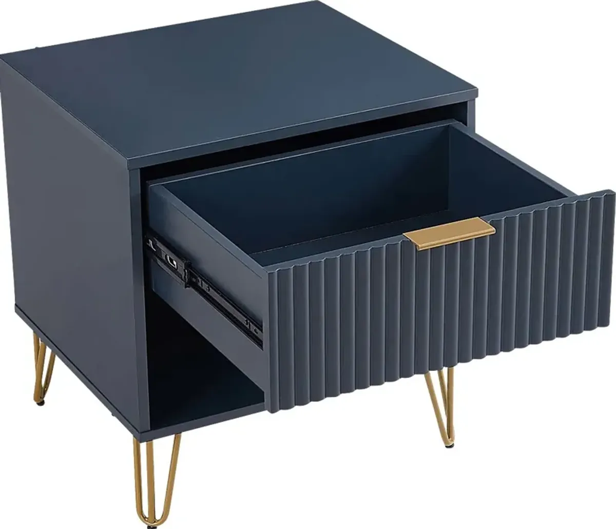 Kroc I Midnight Blue Nightstand