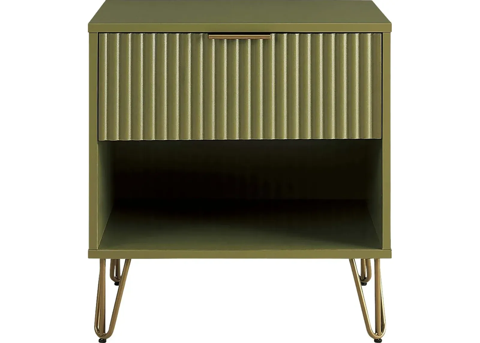 Kroc I Green Nightstand