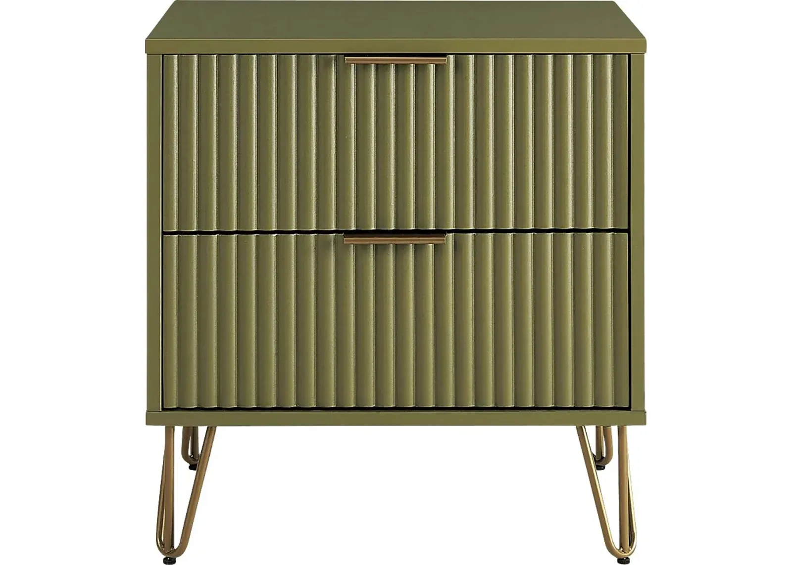 Kroc III Green Nightstand