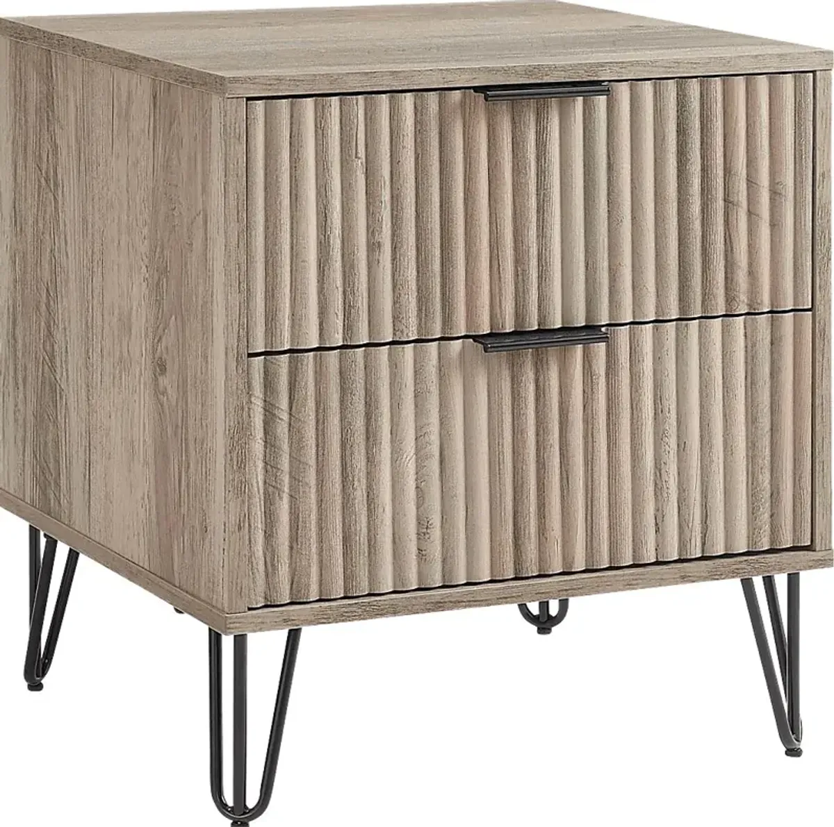 Kroc IV Gray Nightstand