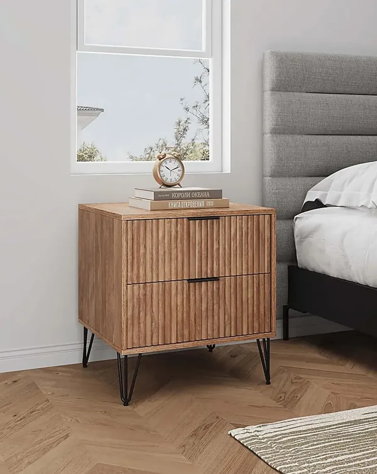 Kroc IV Brown Nightstand