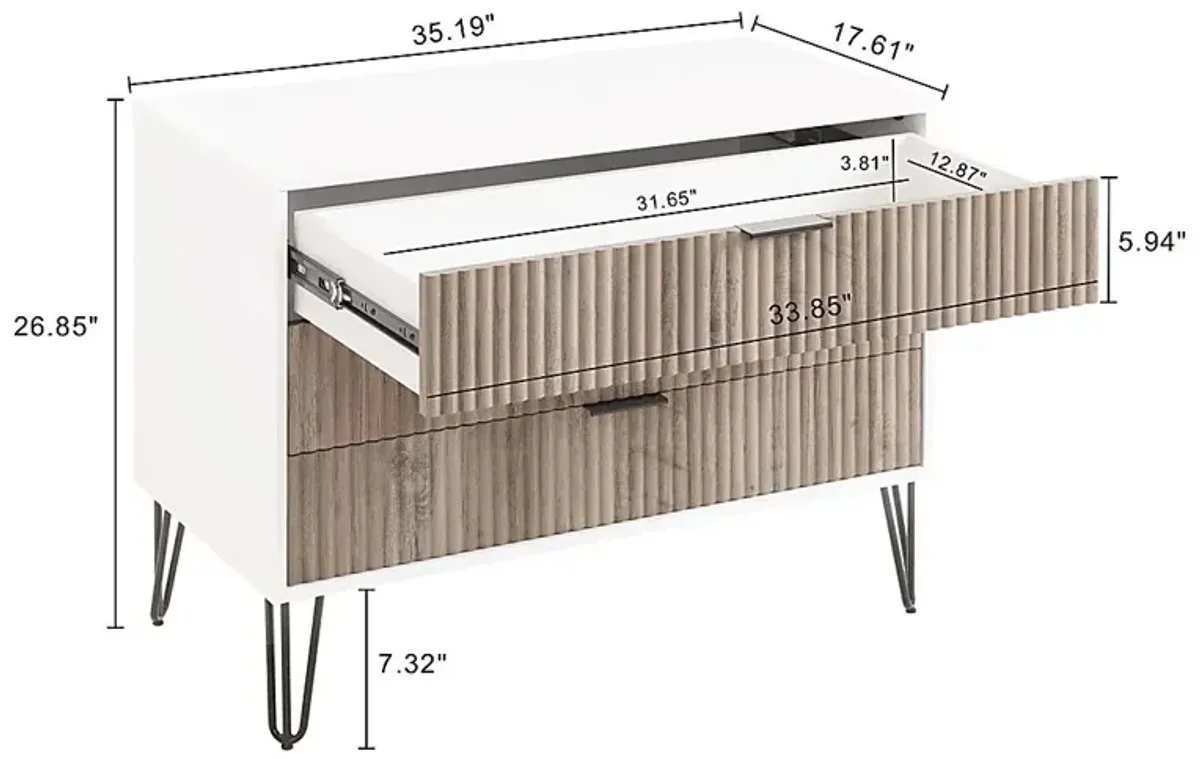 Kroc VI White Dresser