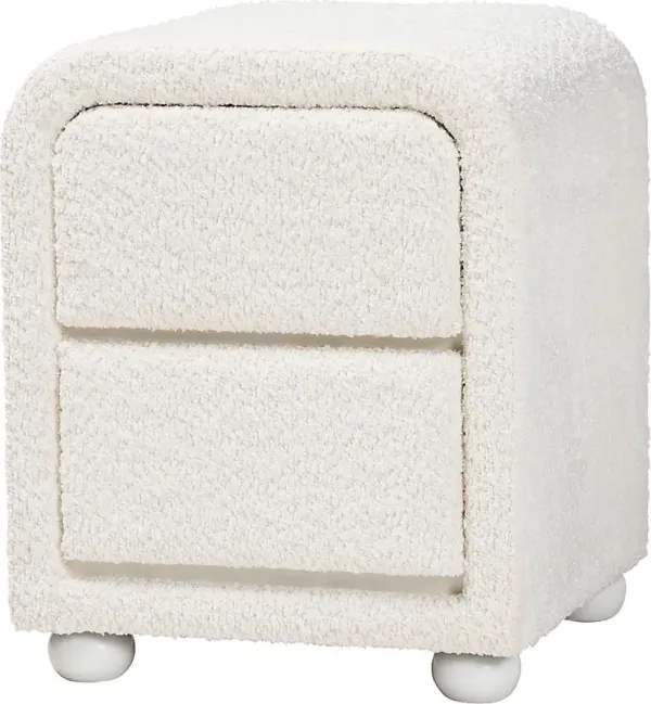 Balcary White Nightstand