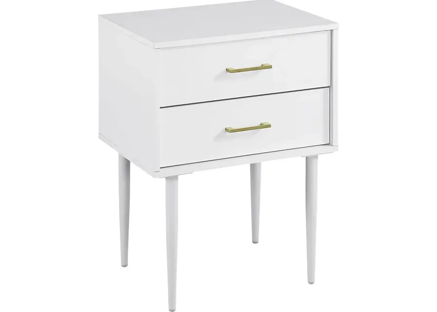 Shealy White Nightstand