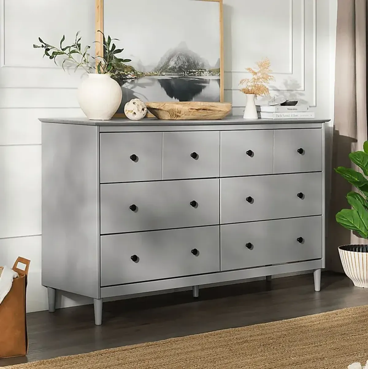 Murrell Gray 6 Drawer Dresser