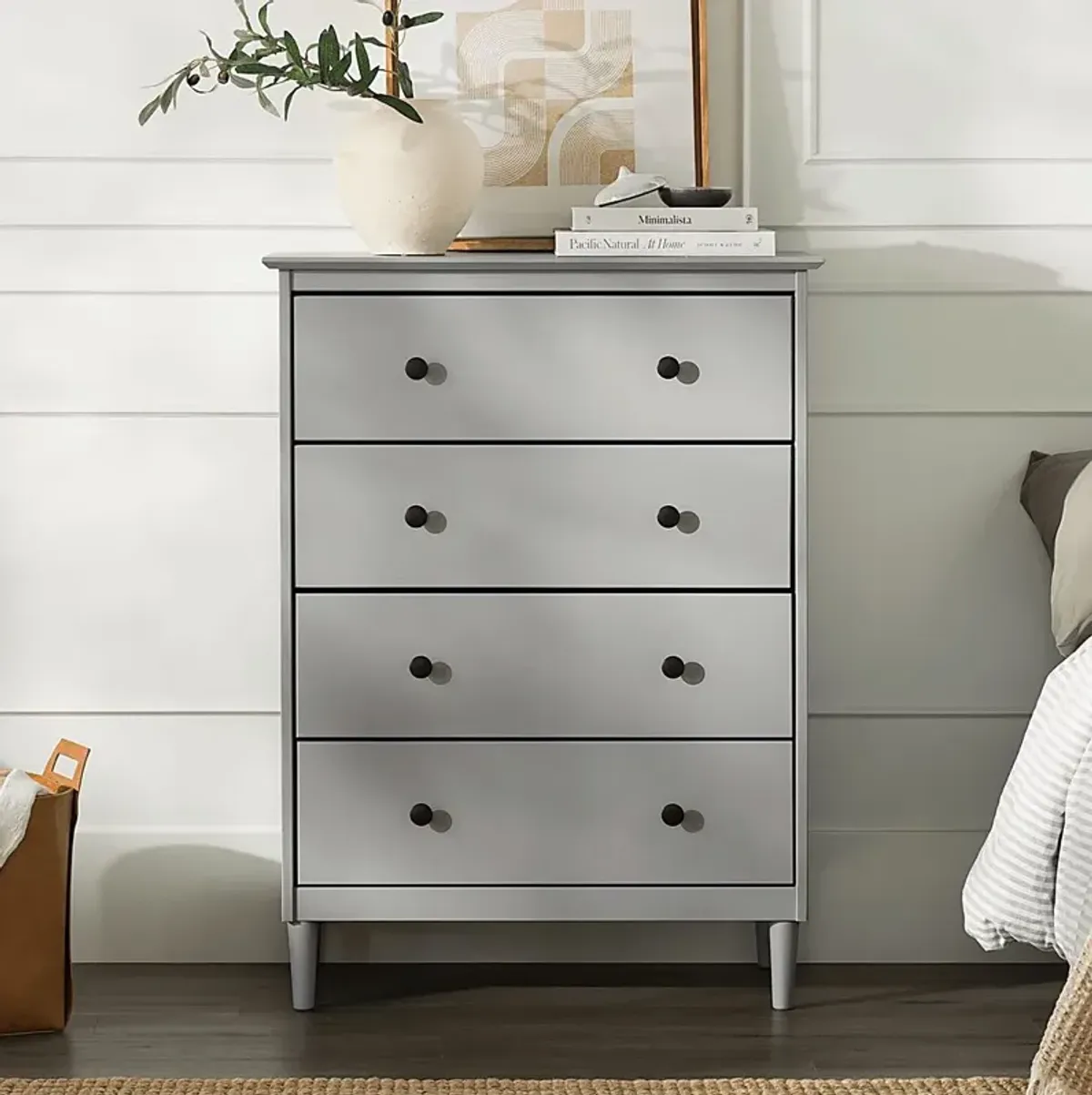 Murrell Gray 4 Drawer Dresser