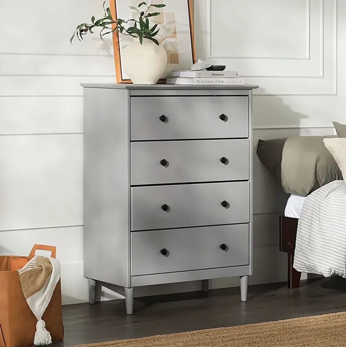 Murrell Gray 4 Drawer Dresser